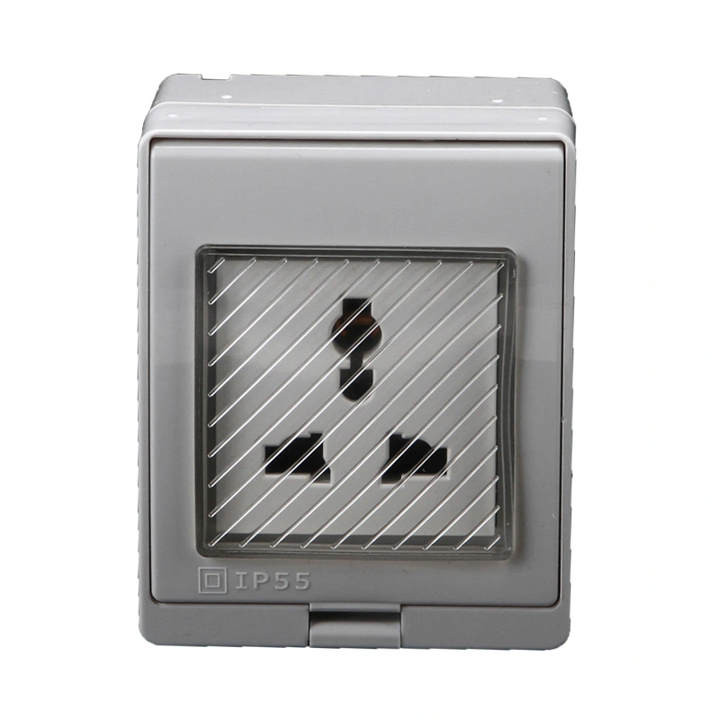 IP55 Universal Waterproof Surface Multi Function Socket සහ Switch